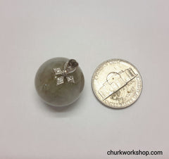 Lavender jade bead pendant