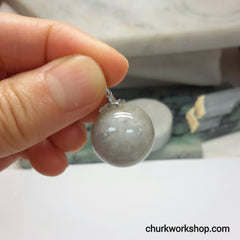 Lavender jade bead pendant