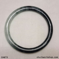Natural dark green jade bangle