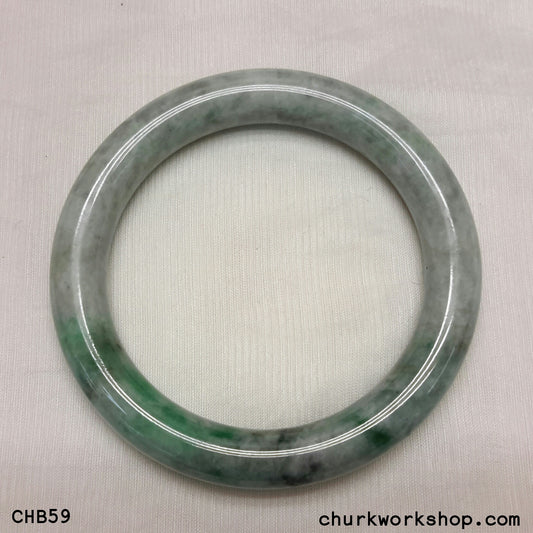 Large green jade bangle