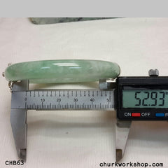 Hinged jade bangle