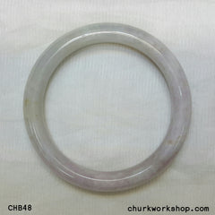 Pale lavender jade bangle