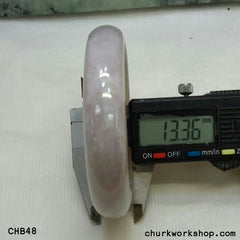 Pale lavender jade bangle