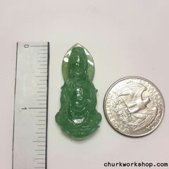Jade lady Buddha pendant