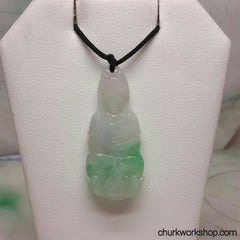 Light green jade lady Buddha