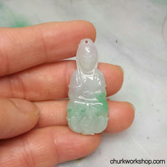 Light green jade lady Buddha