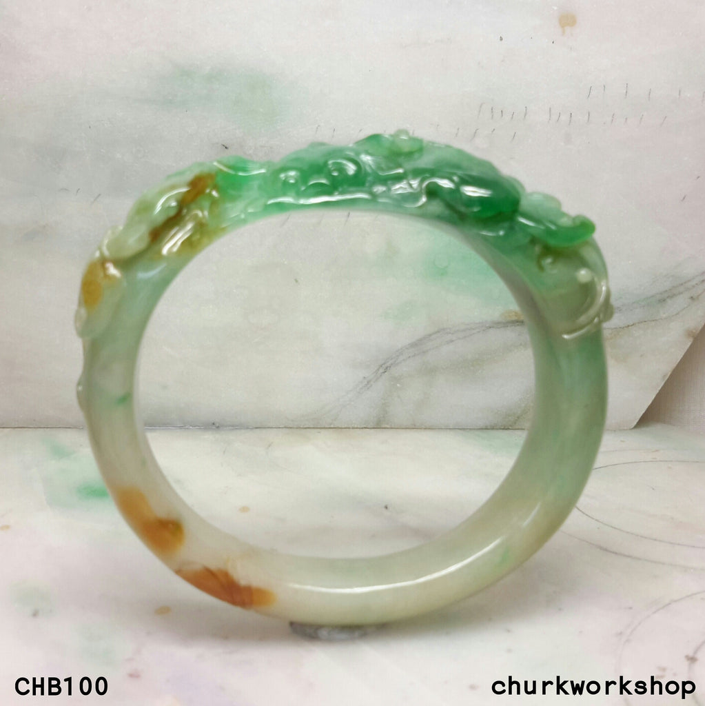 Reseved for Phua Multi-color jade bangle
