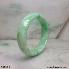 Apple green jade bangle