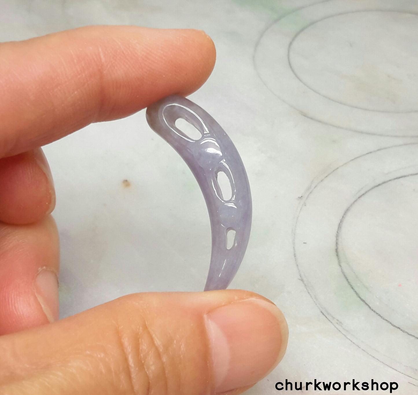 Lavender jade pendant