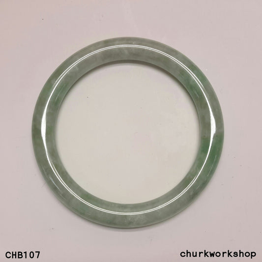 Large light green jade bangle