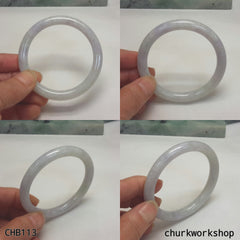 Lavender jade bangle