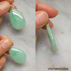Pear shape jade pendant, jade pendant,