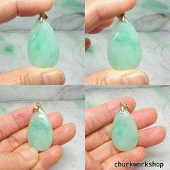 Pear shape jade pendant, jade pendant,