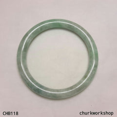 Light pea green jade bangle
