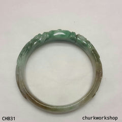 Jade dragon bangle natural multi-color