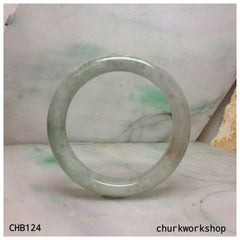 Natural color jadeite bangle, lavender bangle, light green and lavender jade bangle