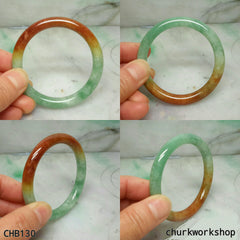 Multi color jade bangle