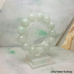 Pale green beads jade bracelet, jade bracelet, beads bracelet, jade beads
