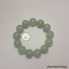 Pale green beads jade bracelet, jade bracelet, beads bracelet, jade beads