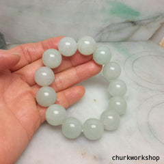 Pale green beads jade bracelet, jade bracelet, beads bracelet, jade beads