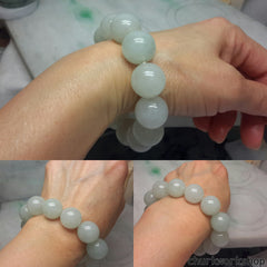 Pale green beads jade bracelet, jade bracelet, beads bracelet, jade beads