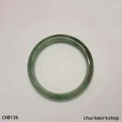 Small multi-color jade bangle