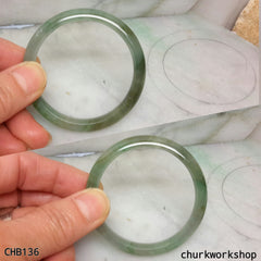 Small multi-color jade bangle