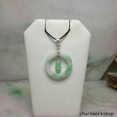 Pale green jade pendant