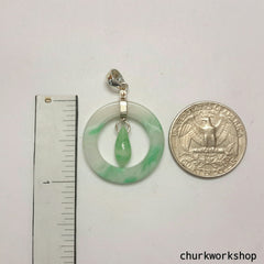 Pale green jade pendant