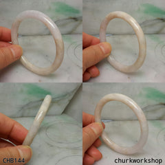 Pale lavender jade bangle
