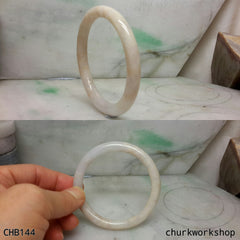 Pale lavender jade bangle
