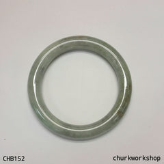 Light green mix with grayish lavender jade bangle