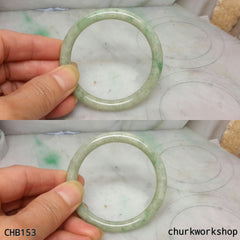 Small light green jade bangle
