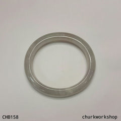 Pale lavender oval shape bangle