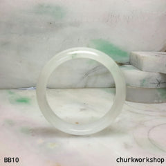 Baby jade bangle, pale green baby bangle