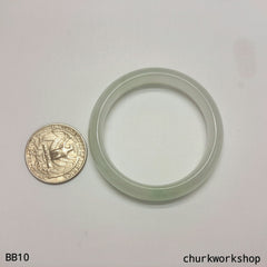 Baby jade bangle, pale green baby bangle