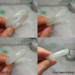 Baby jade bangle, pale green baby bangle
