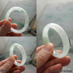 Baby jade bangle, pale green baby bangle