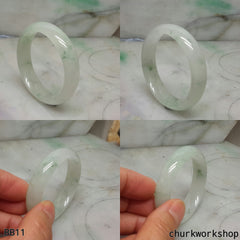 Baby jade bangle, pale green baby bangle
