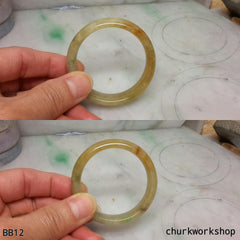 Baby bangle, red jade bangle