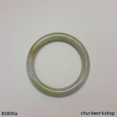 Lavender mix green jade bangle