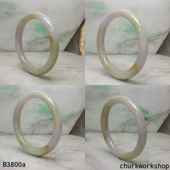 Lavender mix green jade bangle