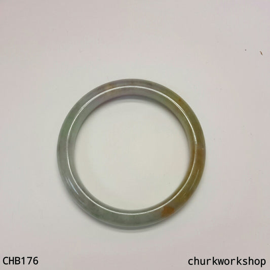 Multi color lavender jade bangle