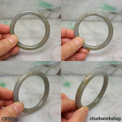 Grayish lavender jade bangle