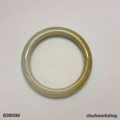 Yellow jade bangle