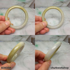 Yellow jade bangle