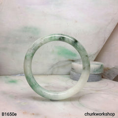 Reserved Spinach green jade bangle
