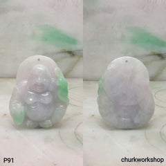 Jade happy Buddha pendant