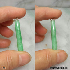 Green jade pendant, green jade cylinder