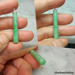 Green jade pendant, green jade cylinder